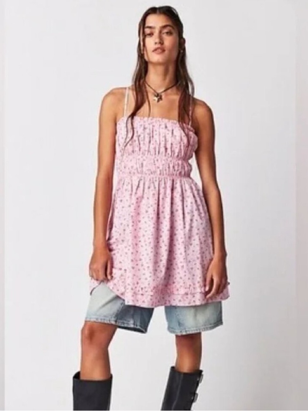 Free People Floral Gabby Mini Dress Size S